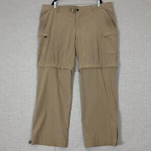 WindRiver Convertible Lightweight Cargo Pants Sz 44 X 32 Zip Pockets and Cuff